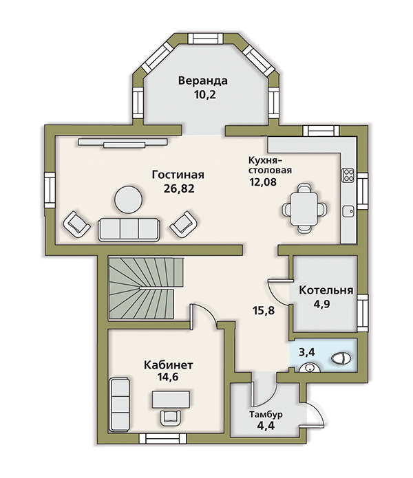 Готовый коттедж ул. Бенуа, д.39