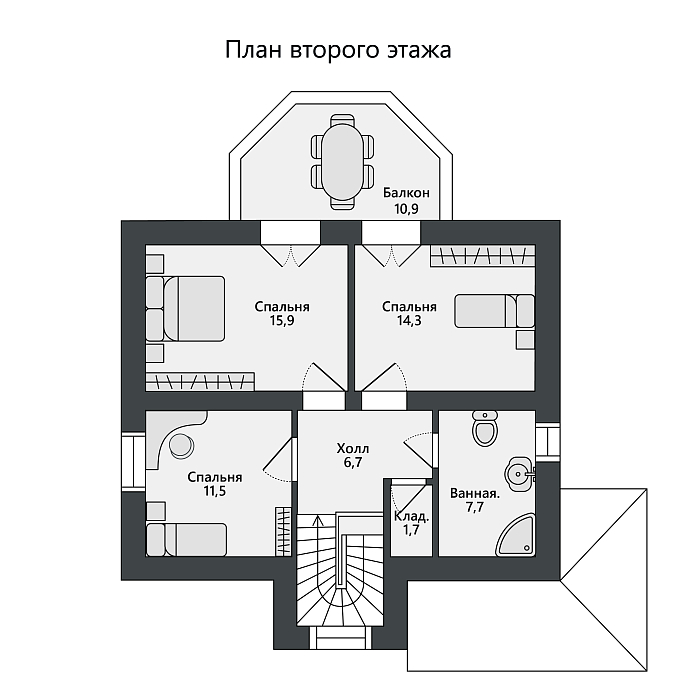 Готовый коттедж ул. Бенуа, д.36