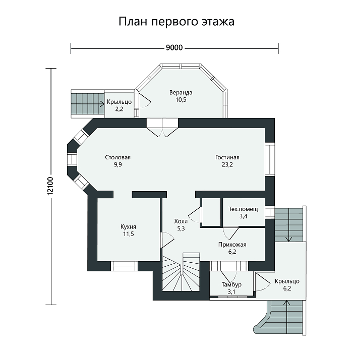 Коттедж ул. Бенуа, д.1А