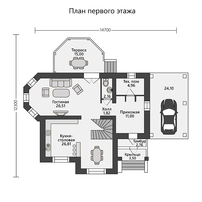 Готовый коттедж ул. Бенуа, д.51