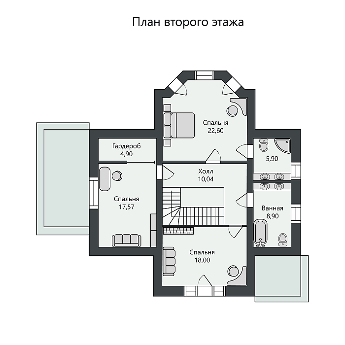 Готовый коттедж ул. Бенуа, д.12